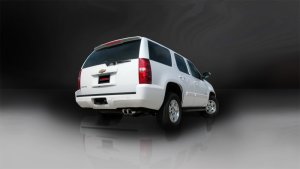 Chevrolet Tahoe Performance Exhaust - Single Rear Exit - CORSA Performance - Cat-Back Sport with Twin 4.0in. Polished Pro-Series Tips - Polished - `07-`08
